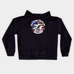 Great to be an American Kids Hoodie